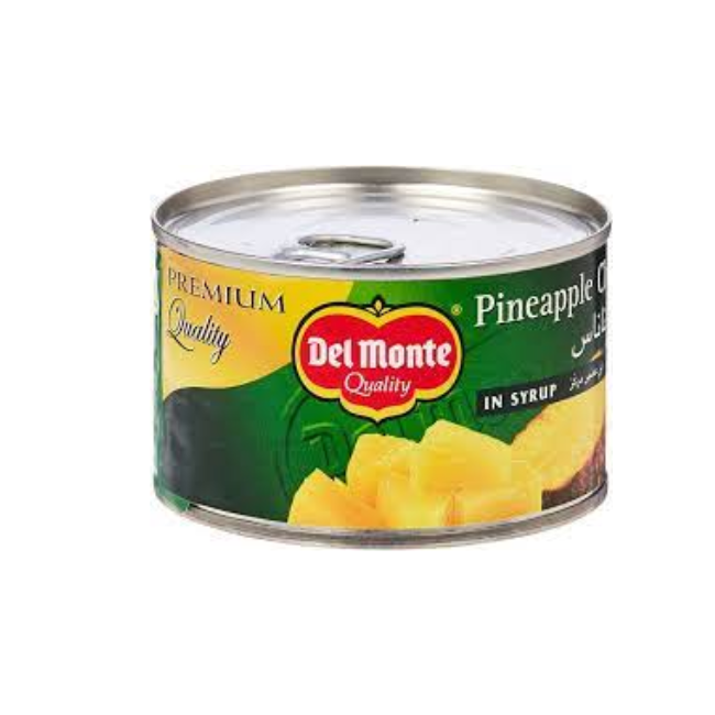 DELMONTE PINEAPPLE CHUNKS IN SYRUP 235 GM