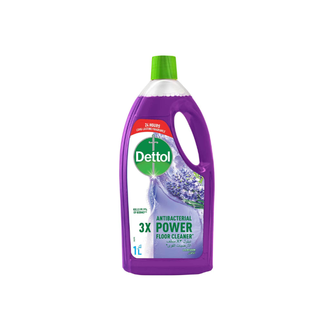 Dettol Lavender Antibacterial 3X Power Floor Cleaner, 1L