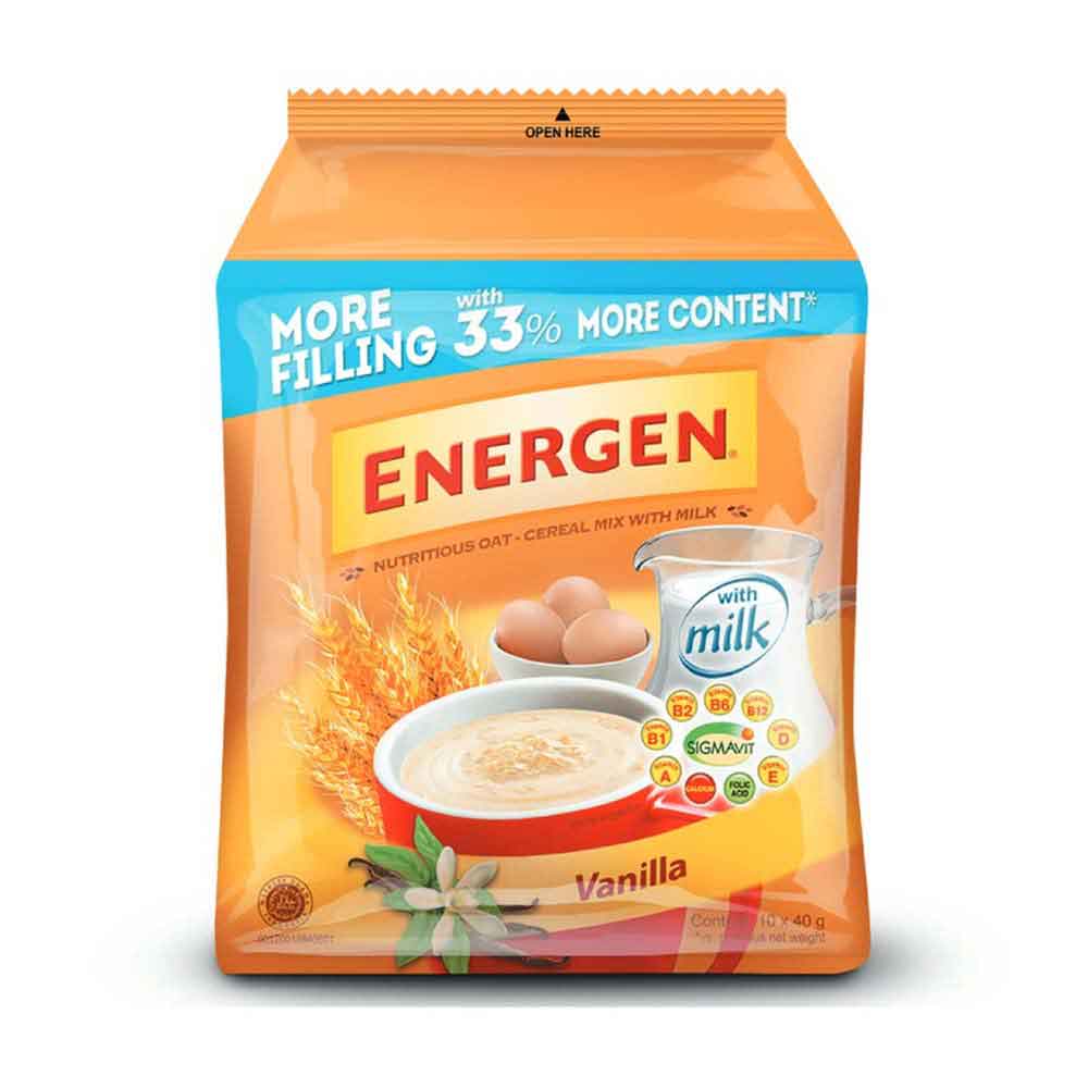 ENERGEN VANILLA 10X40 GM POUCH