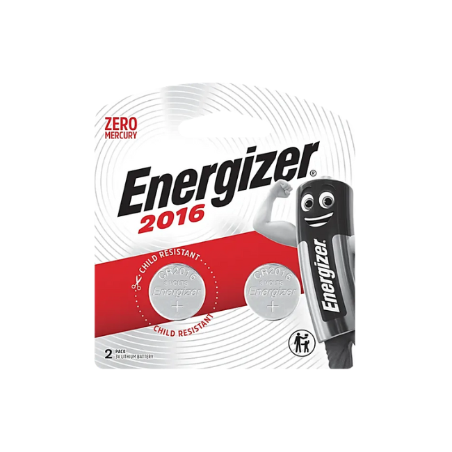 ENERGIZER ZERO MERCURY BATTERY 2016 LITHUM