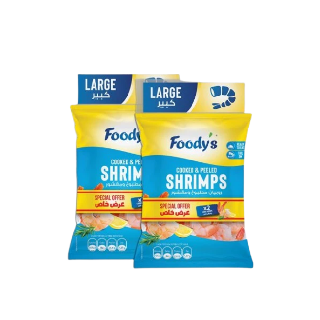 FOODYS SHRIMP LARGE 400GM X 2 PCS