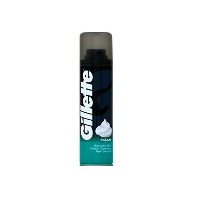 GILLETTE SHAVING FOAM 200ML SENSITIVE