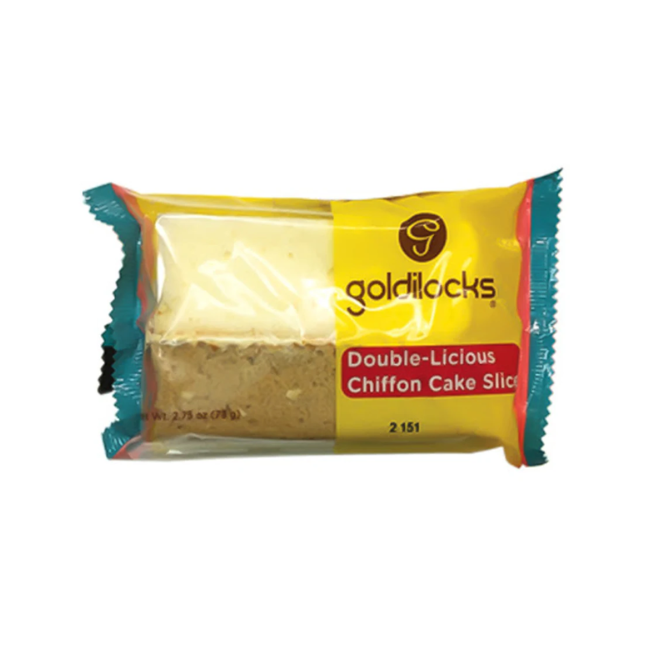GOLDILCOKS CAKE SLICE CHIFFON