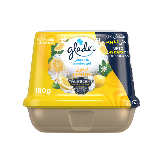 Glade Lemon Scented Gel, 180g