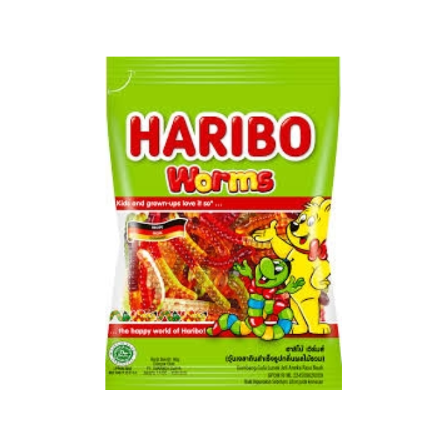 HARIBO WORMS 80 GM