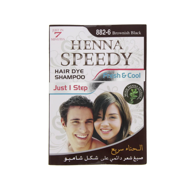 HENNA SPEEDY 30ML  6  BROWNISH BLCAK