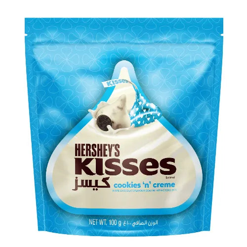 HERSHEYS KISSES COOKIES N CREAM 100GM