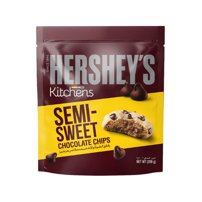 HERSHEY'S SEMI SWEET CHOCOLATE CHIPS 200G