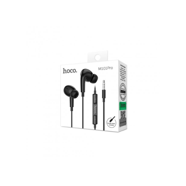 Hoco M101 Earphone 3.5mm Audio Jack, Black Colour