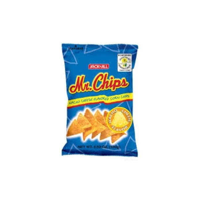 J N J MR CHIPS NACHO 100 GM