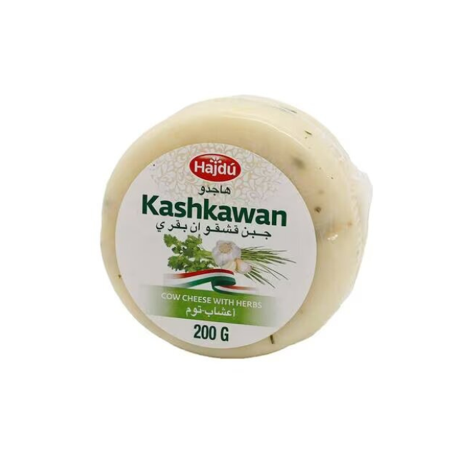 KASHKWAN COWS CHEESE GALIC & HERBS 200G