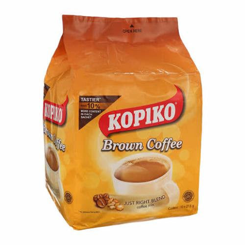 Kopiko Brown Coffee Mix 10X27.5 Gm – Coffee & Iced Drinks Buy online at PinoyGrocers Qatar