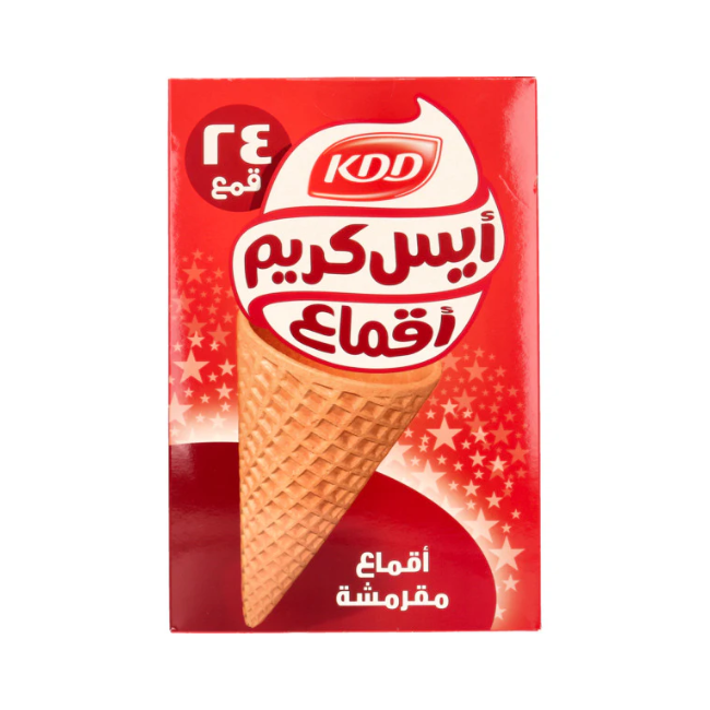 Kdd Ice Cream Crunchy Cones 24 pcs