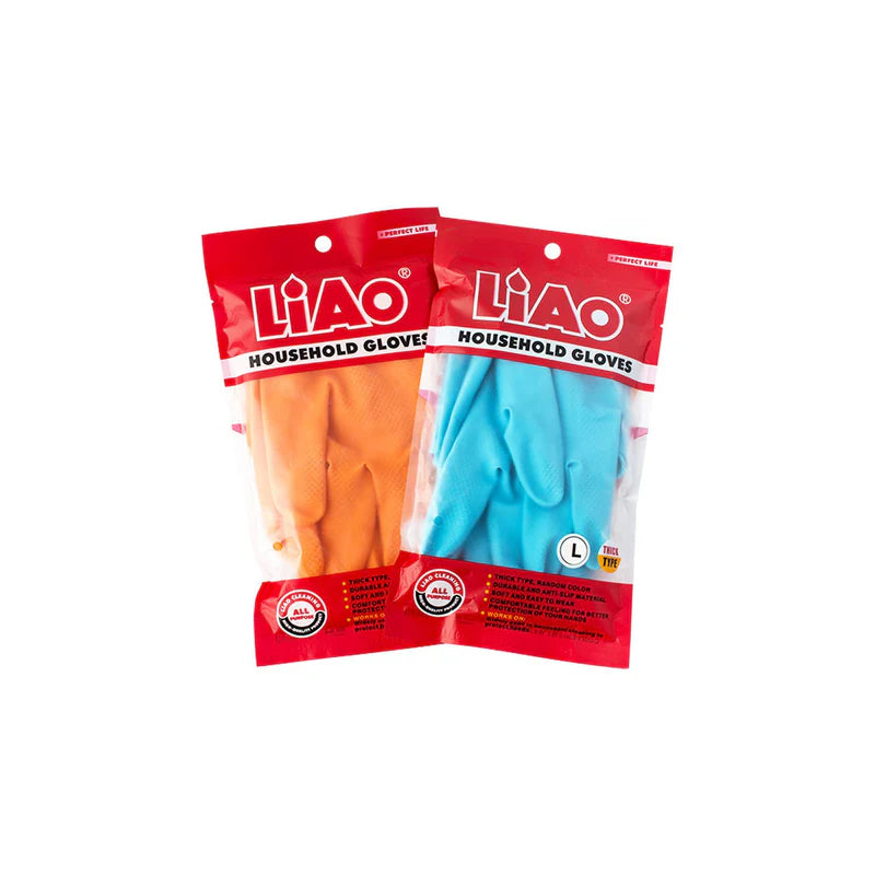 LIAO LATEX HOUSEHOLD GLOVES LARG