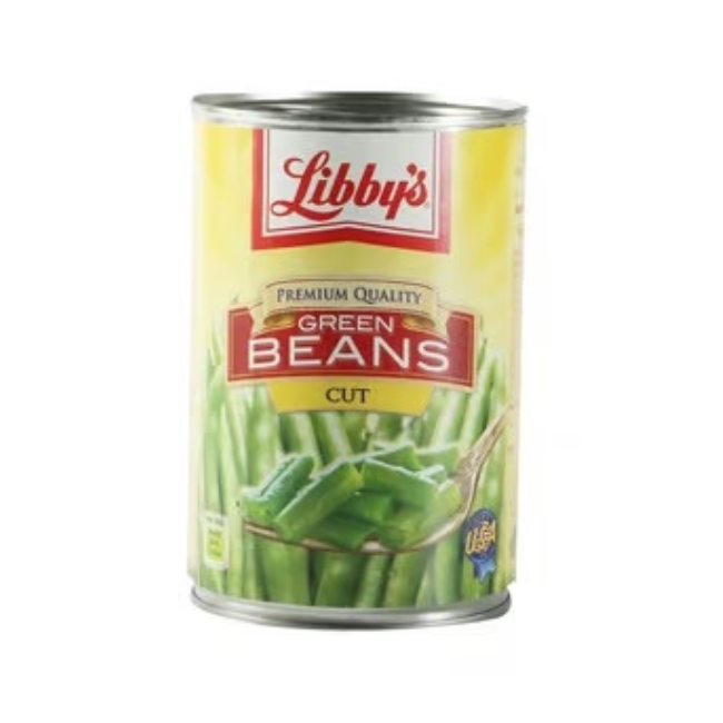 LIBBYS CUT GREEN BEANS 411 G