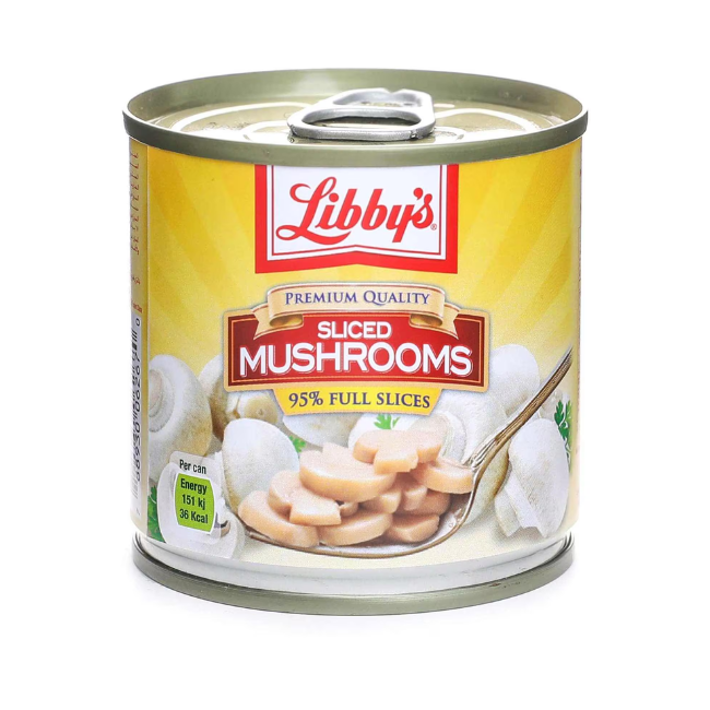 LIBBYS MUSHROOM SLICES 184GN