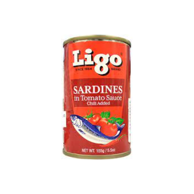 LIGO SARDINES IN T/SAUCE REG EASY OPEN 155G