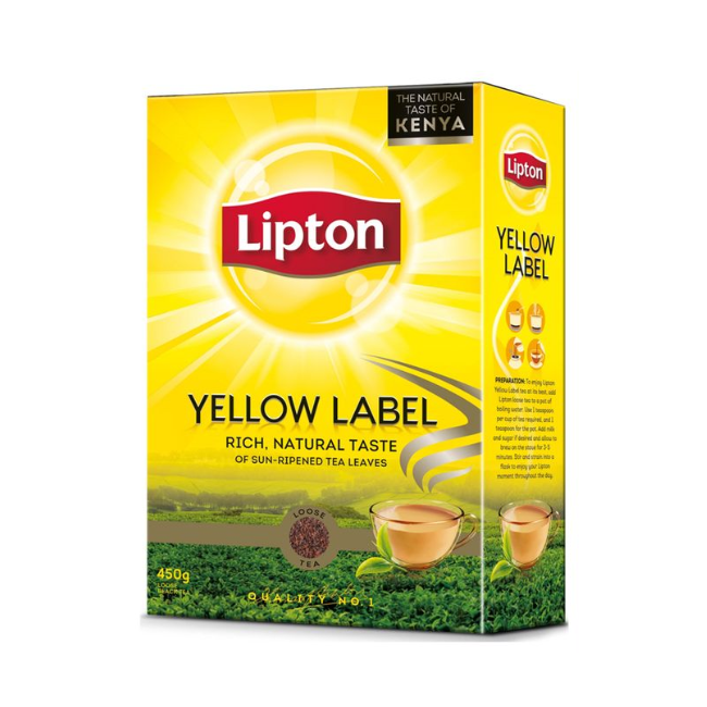 LIPTON YELLOW LABEL BLACK TEA 450 GM