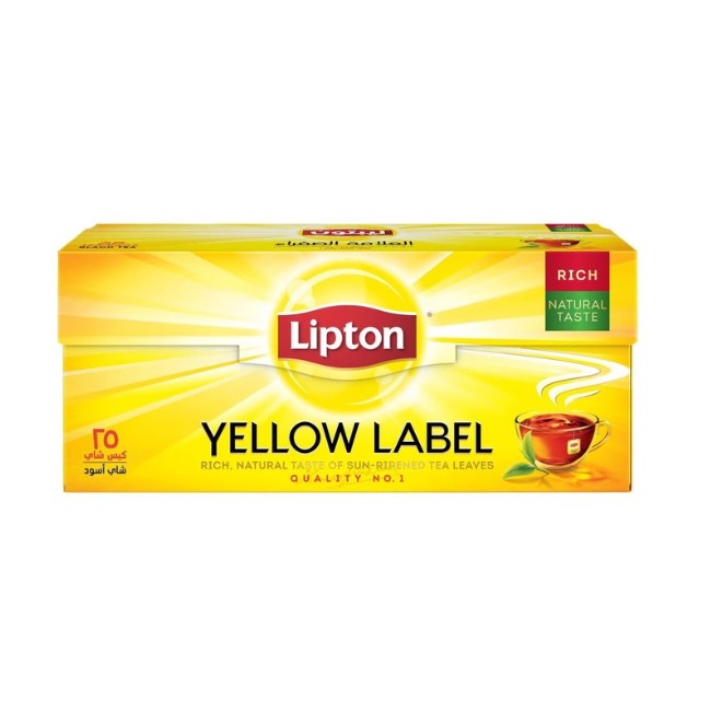 LIPTON YELLOW LABEL TEA 25 BAG X2GM