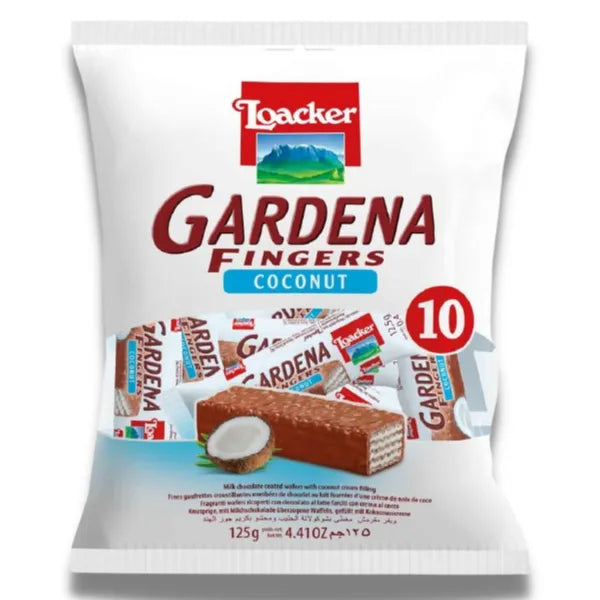 LOACKER GARDENA FINGERS COCONUT 125GM