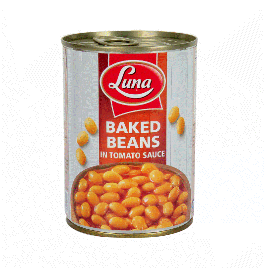 LUNA BAKED BEANS IN TOMATO SAUCE 380GM