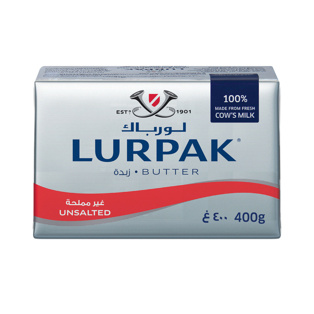LURPARK BUTTER UNSALTED 400 GM