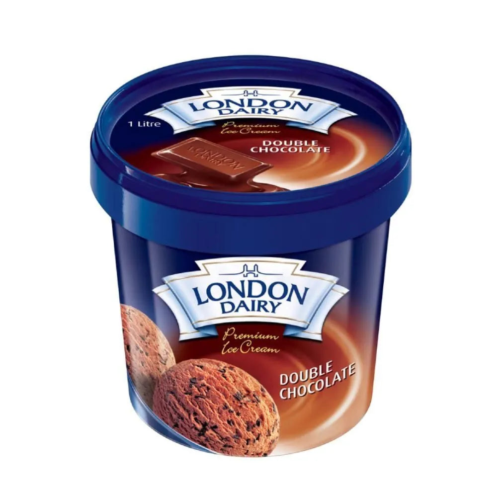 London Dairy Double Chocolate Ice Cream 1L