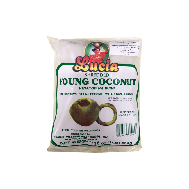 LuciaShredded Young Coconut Frozen, 454g