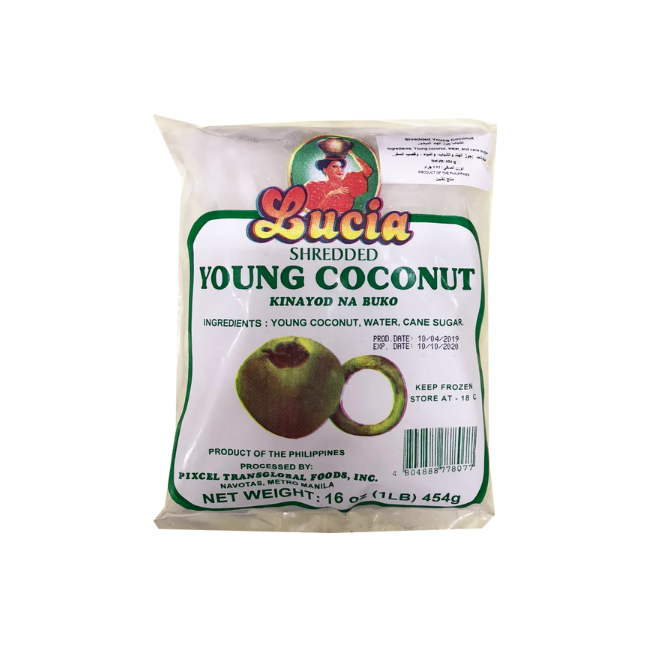 Lucia Shredded Young Coconut, 454g