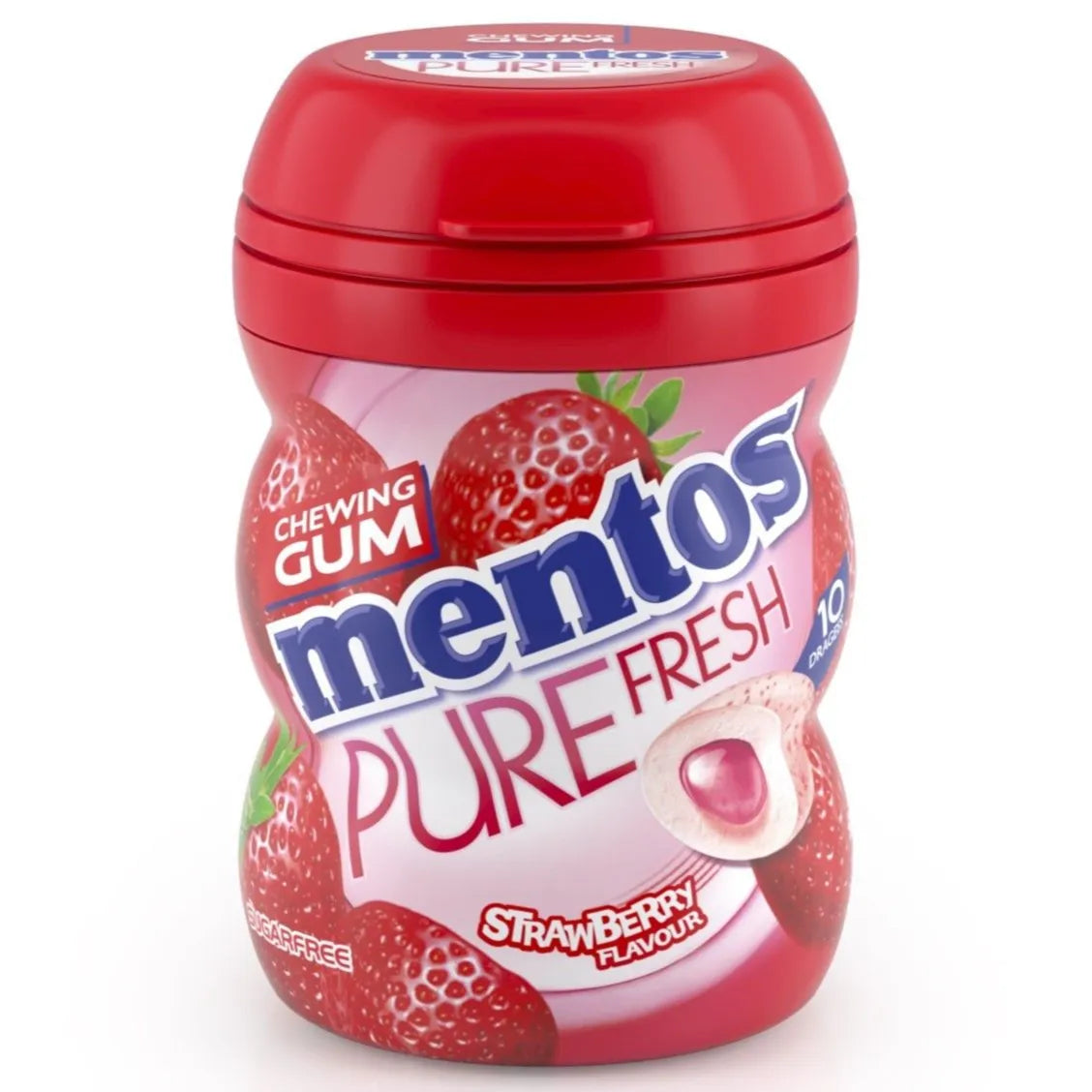 MENTOS PURE FRESH CHEWING GUM STRAWBERRY