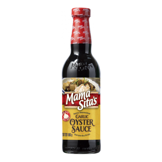 MAMA SITAS OYSTER SAUCE GARLIC 405GM