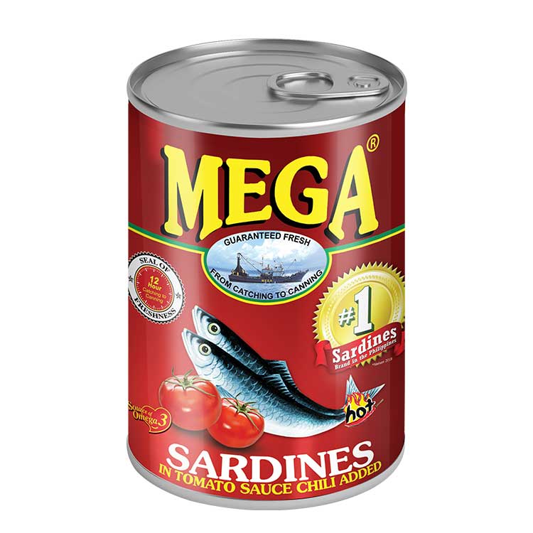MEGA SARDINES IN TOMATO SAUCE CHILLY 425GM