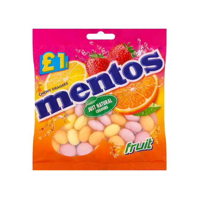 MENTOS FRUTTI CHEW DRAGEES