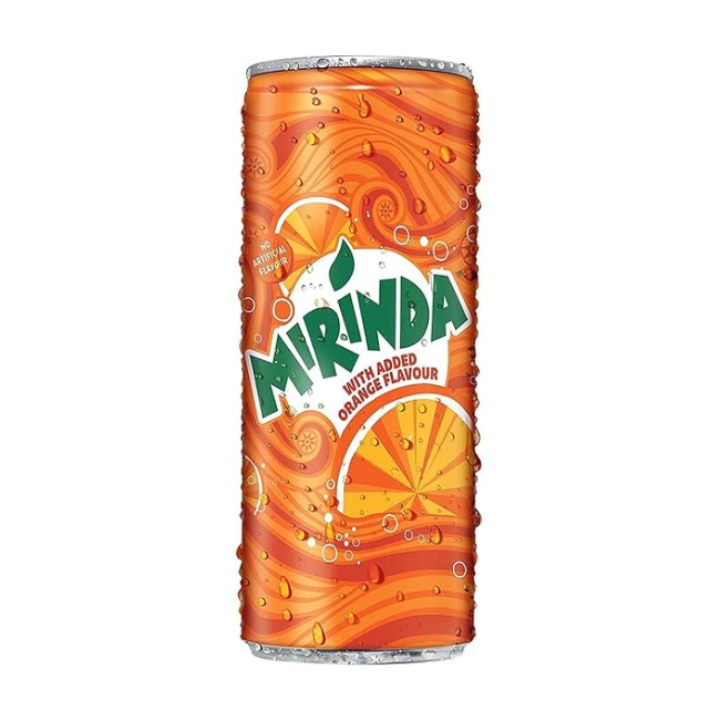 MIRINDA ORANGE CAN 330 ML