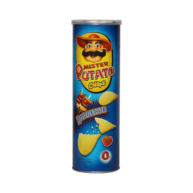 MISTER POTATO CRIPS BBQ 160 GMS