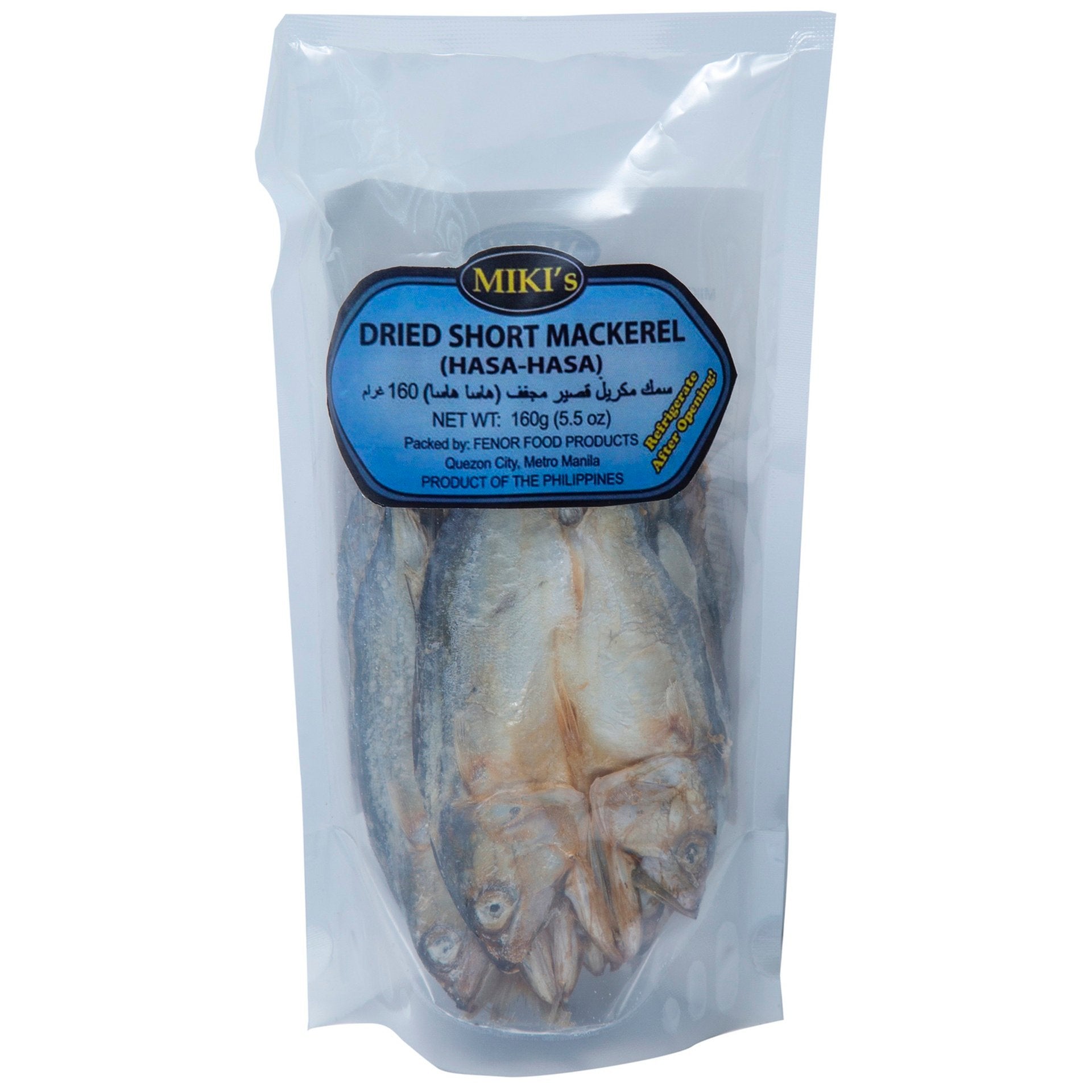 Miki's Dried Short Mackerel (Hasa-Hasa) 160 g