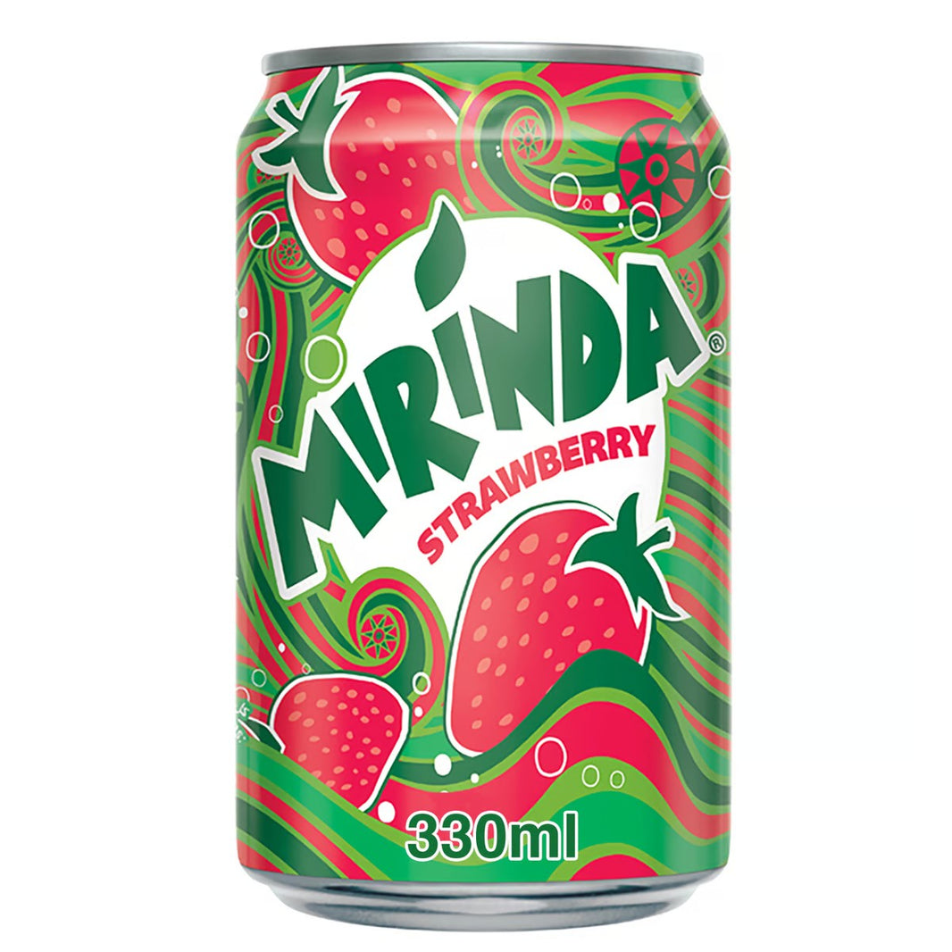 Mirinda Strawberry Flavored Soft Drink Can, 330ml