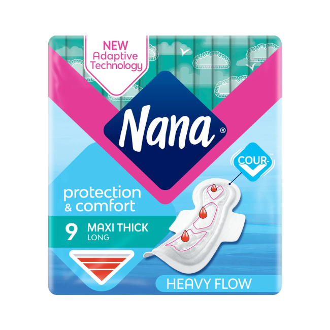 NANA MAXI THICK LONG WINGS 9 PAD
