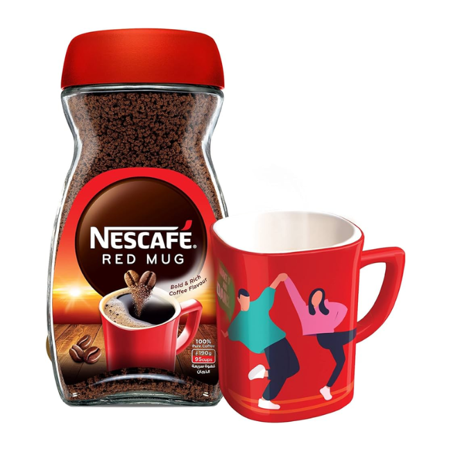 NESCAFE RED MUG WITH MUG FREE