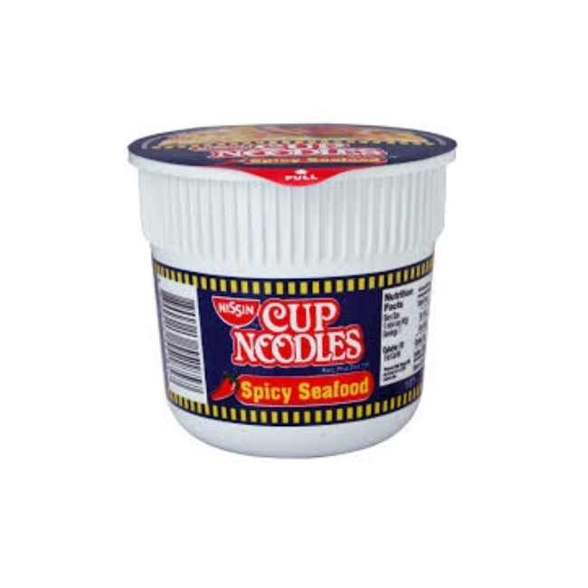 NISSIN CUP NOODLE SPAICY SEAFOOD 40 GM