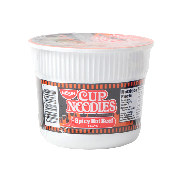 NISSIN CUP NOODLE SPICY HOT BEEF 40 GM