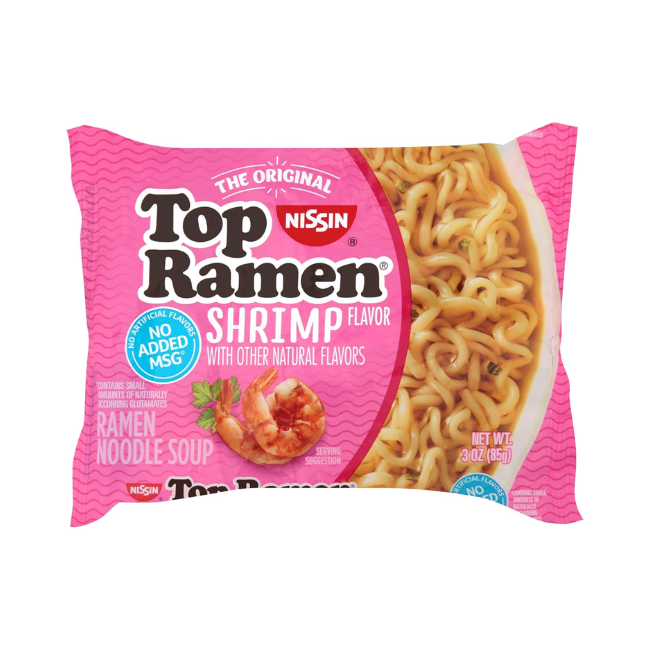 NISSIN RAMEN SEA FOOOD PRAWN 55 GM