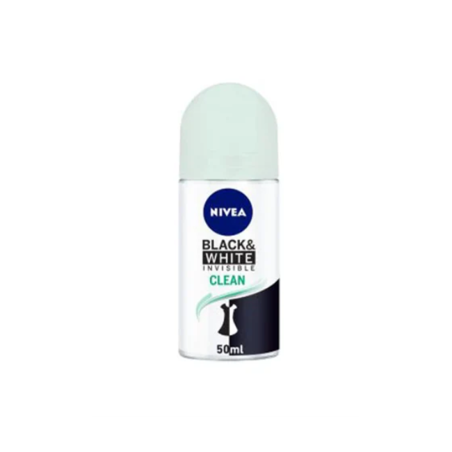 NIVEA BLACK & WHITE CLEAN ROLL ON 50ML