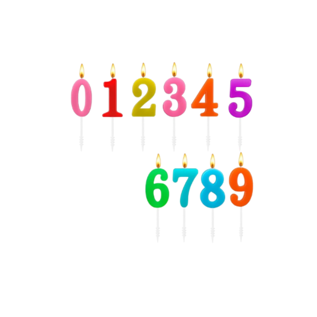 NUMBER BIRTHDAY CANDLE