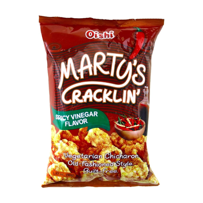OISHI MARTYS CRACKLIN SPICY VINEGAR 90G