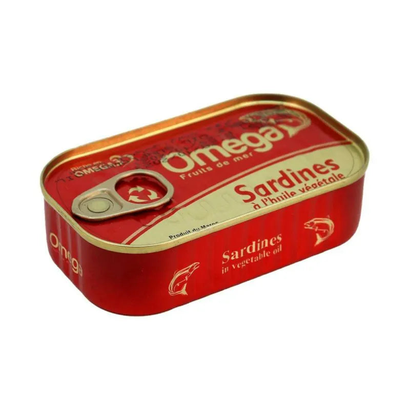 OMEGA SARDINESS IN VEGITABLE 125 GM