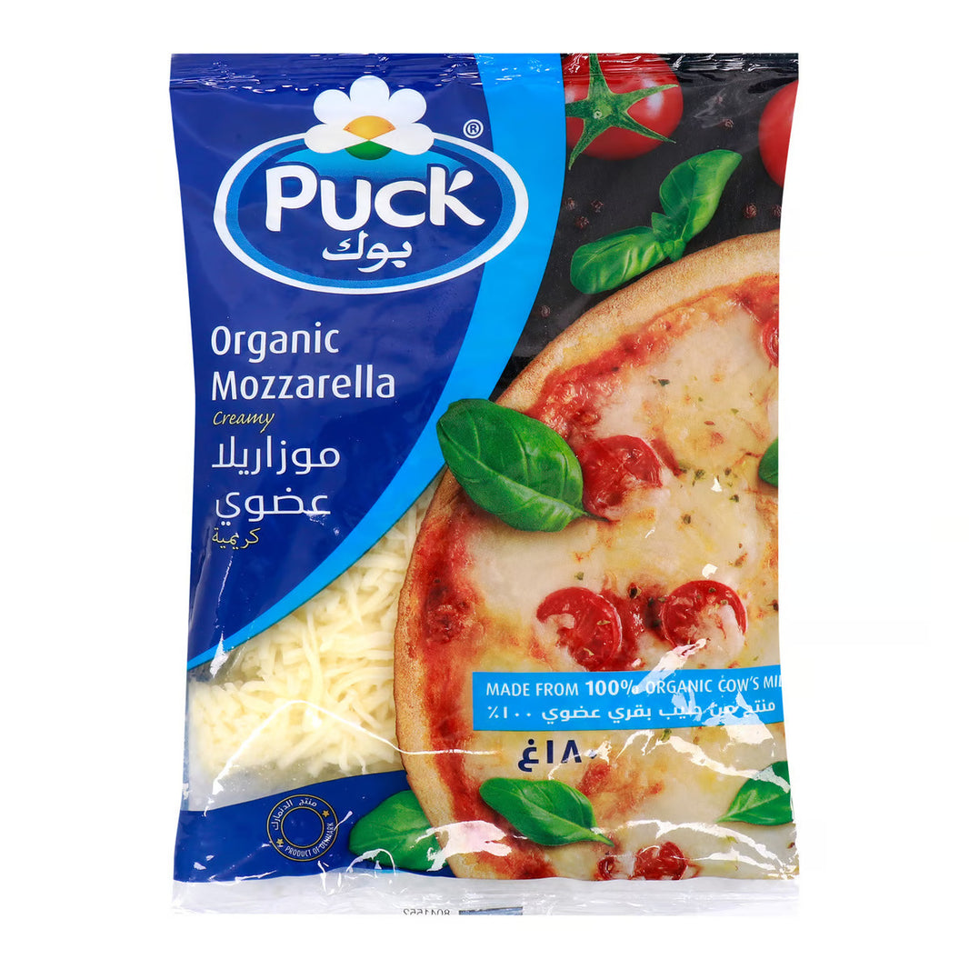 PUCK ORGANIC MOZZARELLA CHEESE 180GM