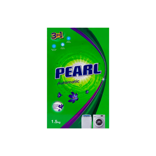 Pearl Automatic Lavender Scented Low Foam Detergent Powder, 1.5kg