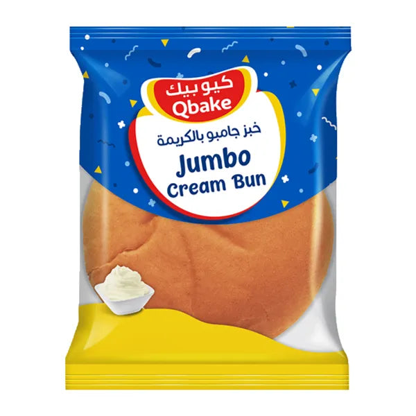 Qbake Jumbo Cream Bun 90g