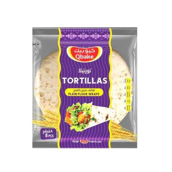 Qbake Tortillas Plain 8 Pcs 320 g